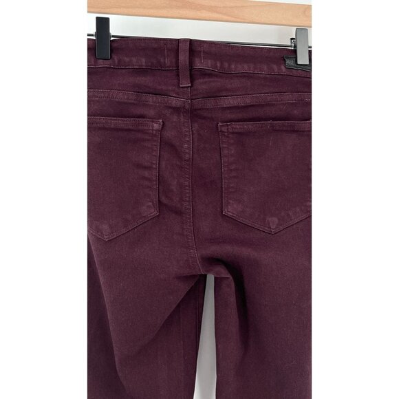 Paige Verdugo Ankle Cherry Noir Size 30  Cropped Ankle Ultra Skinny Soft - Picture 5 of 14